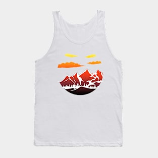 Sunset Mountain Range Tank Top